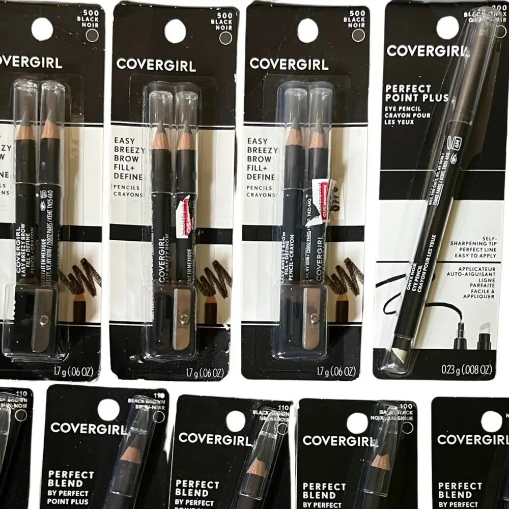 Lot 9 Covergirl Perfect Blend Eyeliner/Brow Pencil Black/Brown